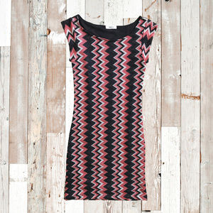 🔺Sold🔺Zig Zag Bodycon Dress SZ S